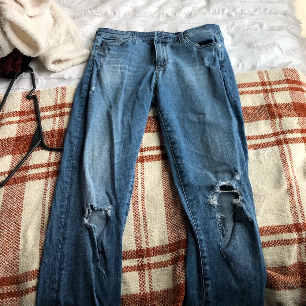 Stretchy tight fit jeans